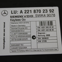 2007-2009 Mercedes Benz S550 Multifunction Entry Control Module