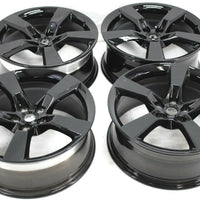 2010-2015 Chevy Camero SS Black 5 Spoke Wheel Rim Set Of 4 Aluminum 20x8