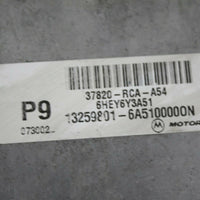 2006-2007 Honda Accord Engine Computer Control Module 37820-RCA-A54 - BIGGSMOTORING.COM