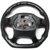 Fits 2014 Silverado Custom Carbon Fiber & Leather Flat Bottom Steering Wheel