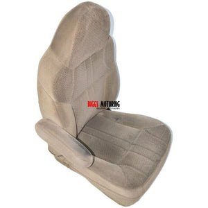 1999-2000 Ford F150 XLT Super-Cab Quad-Driver Side Cloth Seat TAN W/O SEAT TRACK