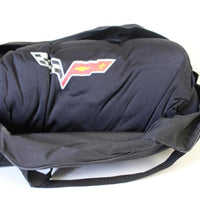 2005-2013 Corvette Oem Black Indoor Car Cover W/ Flag Logo By Gm - BIGGSMOTORING.COM