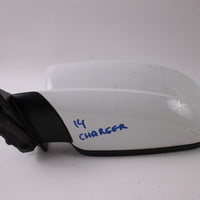 2011-2014 DODGE CHARGER DRIVER SIDE POWER DOOR MIRROR WHITE