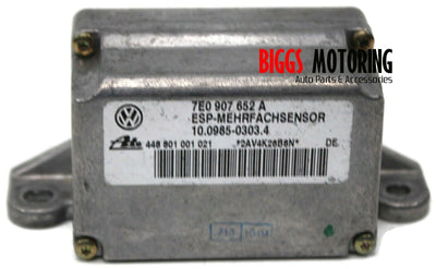 2004-2005 Volkswagen Touareg Stability Yaw Rate Sensor 7E0 907 652 A - BIGGSMOTORING.COM