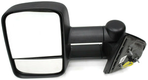 2007-2014 Chevy Silverado Avalanche Driver Left Side Manual Door Mirror Black