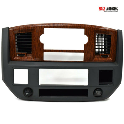 2006-2009 Dodge Ram Center Dash Radio Bezel 5KE76TRMAC - BIGGSMOTORING.COM