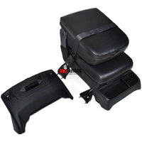 28 Dodge Ram Center Storage console Drawer & Jump Seat W/ Storage Black leather