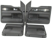 2007-2014 Ford F150 Front & Rear Driver/ Passenger Side Door Panel Black panels set.