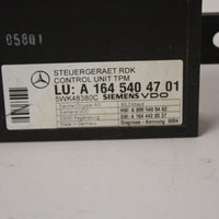2006-2012 Mercedes Benz W164 Tpms Tire Pressure Control Module A 164 540 47 01