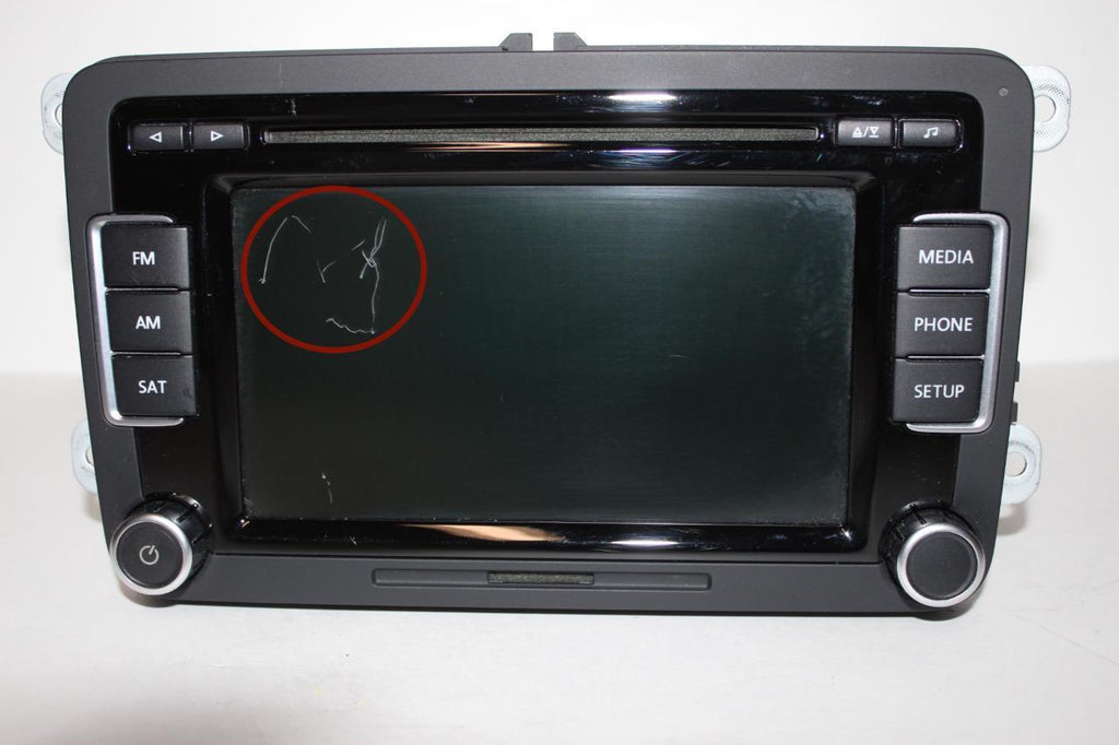 2010-2017 VW JETTA  RADIO STEREO  CD PLAYER 1K0 035 180 AE SCREEN SCRATCH