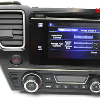 2014-2015 Honda Civic Radio Stereo Cd Player Touch Screen 39100-TR6-A520-M1 +cod