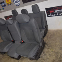 2011-2016 F-250 Front & Back Seat Set With Storage Compartment Gray Cloth Oem