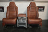 99-2010 FORD SD F250 F350 KING RANCH FRONT & rear LEATHER BUCKETS SEAT console