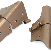 1997-2006 Jeep Wrangler Windshield Frame Pair Hinge Gold - BIGGSMOTORING.COM