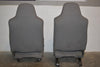 1999-2010 Ford F250 F350 Front Jump Seats Grey Cloth 05  - BIGGSMOTORING.COM