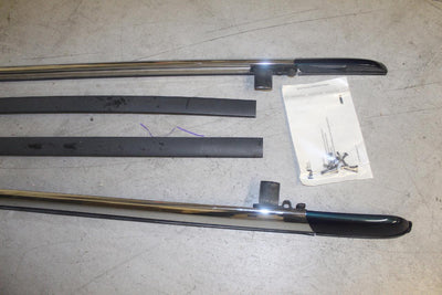 2002-2014 ESCALADE CHROME ROOF RACK LUGGAGE RACK WITH CROSS BAR & END CAPS - BIGGSMOTORING.COM