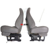 1997-2022 Chevy Express/GMC Savana Van front Left and Right Bucket Seat | Gray - BIGGSMOTORING.COM