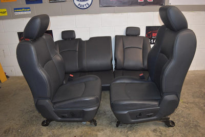 09-18 Dodge Ram Crew Cab  Seats Black Leather Powered Heated & Cooled Set Seat - BIGGSMOTORING.COM