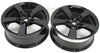 2010-2015 Chevy Camero SS Black 5 Spoke Wheel Rim Set Of 2 Aluminum 20x8 Black