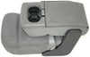 2004-2008  Ford F150  Front Center Console Jump Seat W/ Cup Holder Gray - BIGGSMOTORING.COM