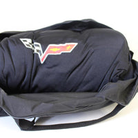 2005-2013 Corvette Oem Black Indoor Car Cover W/ Flag Logo By Gm - BIGGSMOTORING.COM