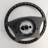 00-06 Mercedes Benz W220 W215 Cl500 Driver Woodgrain Steering Wheel Airbag S500 - BIGGSMOTORING.COM