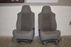 1999-2010 Ford F250 F350 Front Jump Seats Grey Cloth 05  - BIGGSMOTORING.COM