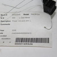 2006-2007 CHRYSLER PACIFICA LEFT DRIVER POWER SIDE VIEW MIRROR - BIGGSMOTORING.COM