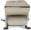 1999-2010 Ford F250 Center Console Jump Seat  W/ Storage  & Cup Holder Tan - BIGGSMOTORING.COM