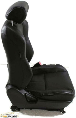 2003-2006 Infiniti G35 Coupe Front Passenger Power Black Leather Seat Complete - BIGGSMOTORING.COM