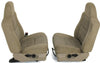 1999-2010 Ford F250 Passenger & Driver Side Front Seat Tan Cloth - BIGGSMOTORING.COM