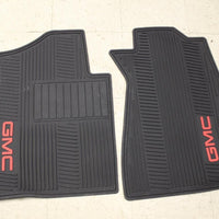 2007-2012 GMC SIERRA PREMIUM ALL WEATHER FRONT FLOOR MATS W/ GMC LOGO 19155813