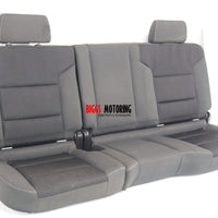 2014-2018 GMC Sierra 1500 Factory OEM Used Rear Seat | Black and Gray