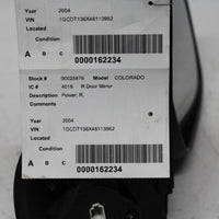 2004-2012 CHEVY COLORADO RIGHT PASSENGER POWER SDIE VIEW MIRROR - BIGGSMOTORING.COM