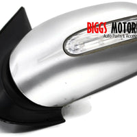 2002-2005 Mercedes Benz ML500 W163 Driver Left Side Door Mirror Silver - BIGGSMOTORING.COM