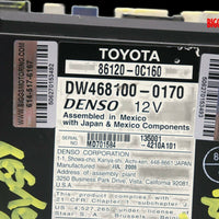 2005-2007 Toyota Sienna Radio Navigation Cd Player Display Screen 86120-0C160 - BIGGSMOTORING.COM