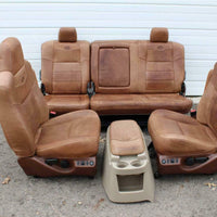 99-2010 FORD F250 F350 KING RANCH LEATHER SEATS BUCKETS NICE CREW CAB 2006 #35