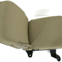 1999-2010 Ford F250 Center Console Jump Seat  W/ Storage  & Cup Holder Tan - BIGGSMOTORING.COM