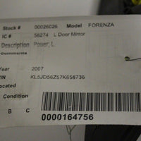 2004-2008 SUZUKI FORENZA LEFT DRIVER POWER SIDE VIEW MIRROR - BIGGSMOTORING.COM