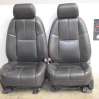 2007 - 2014  Tahoe Yukon Escalade Ebony/Black Leather 2Nd Row Seats Swb