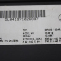 2007  Mercedes Benz S500 S65 Sirius Satellite Radio Module