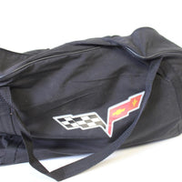 2005-2013 Corvette Oem Black Indoor Car Cover W/ Flag Logo By Gm - BIGGSMOTORING.COM