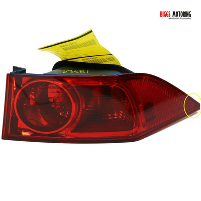 2006-2008 Acura TSX Passenger Right Side Rear Tail Light 33551 - BIGGSMOTORING.COM