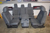 2011-2016 F-250 Front & Back Seat Set With Storage Compartment Gray Cloth Oem