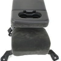 1999-2010 Ford F250 Center Console Jump Seat  W/ Storage Gray - BIGGSMOTORING.COM