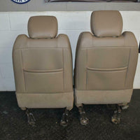 09-15 Dodge Ram Power Tan Leather Heat Air Cooled Driver Seat Complete W/ Track - BIGGSMOTORING.COM