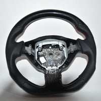 NISSAN GTR R35 CUSTOM CARBON FIBER & LEATHER FLAT BOTTOM  STEERING WHEEL