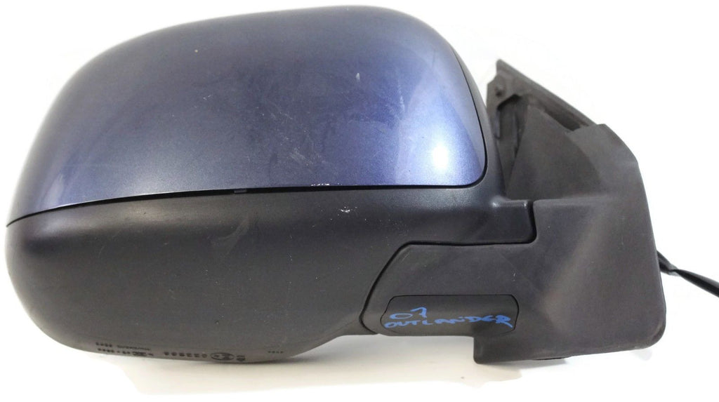 2007-2009 MITSUBISHI OUTLANDER PASSENGER RIGHT SIDE POWER DOOR MIRROR BLUE