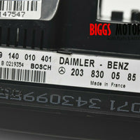 2002-2005 Mercedes Benz C-Class Ac Heater Climate Control Unit 203 830 05 85 - BIGGSMOTORING.COM