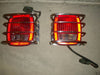 87-06 JEEP WRANGLER TAILLIGHTS W/ GUARD FREE CHROME GAS